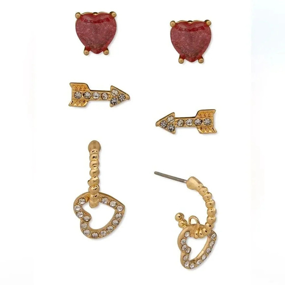 Heart & Arrow Stud Earrings - Picture 1 of 1